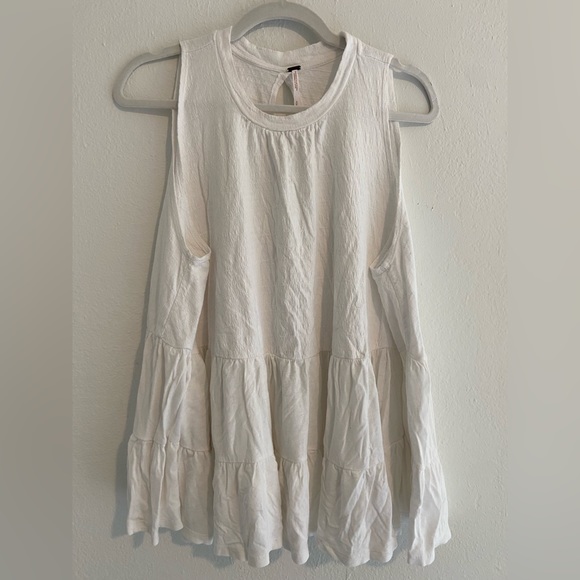 Free People Right On Time White Tunic Small - Picture 4 of 6